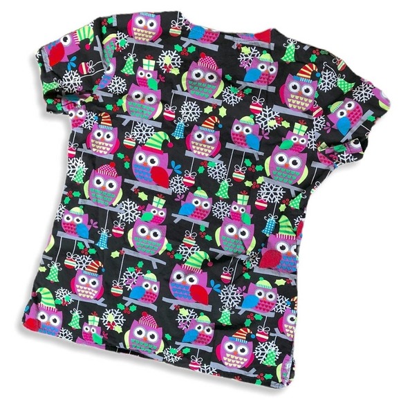 Scrub Top Bundle Mary Engelbreit & Owls Small - Picture 8 of 10